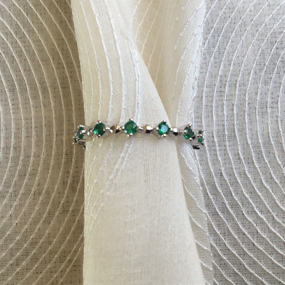 925 Sterling Silver Eternity CZ Ring - Picture 2 of 6